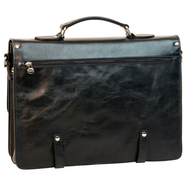 Archivio Buckle Briefcase — Full-Grain Calfskin