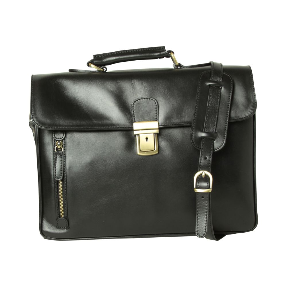 Beaumont Briefcase — Full-Grain Italian Leather