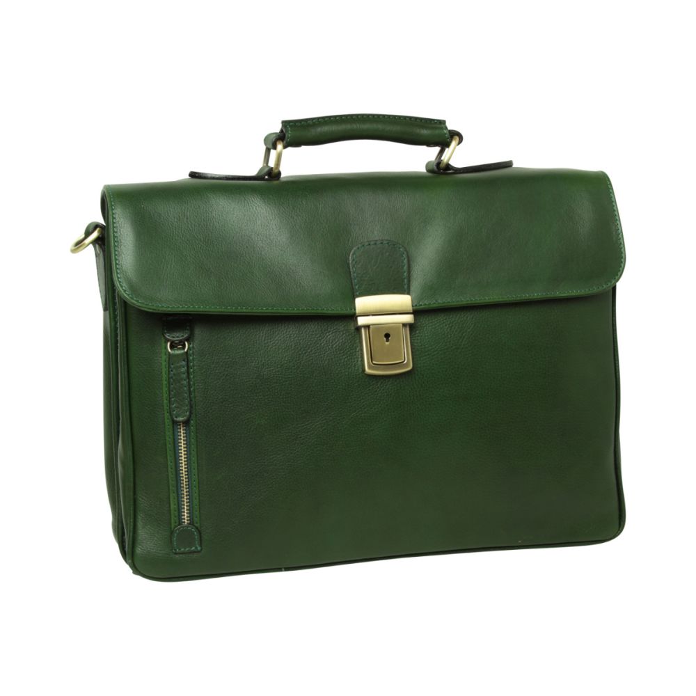 Beaumont Briefcase — Full-Grain Italian Leather