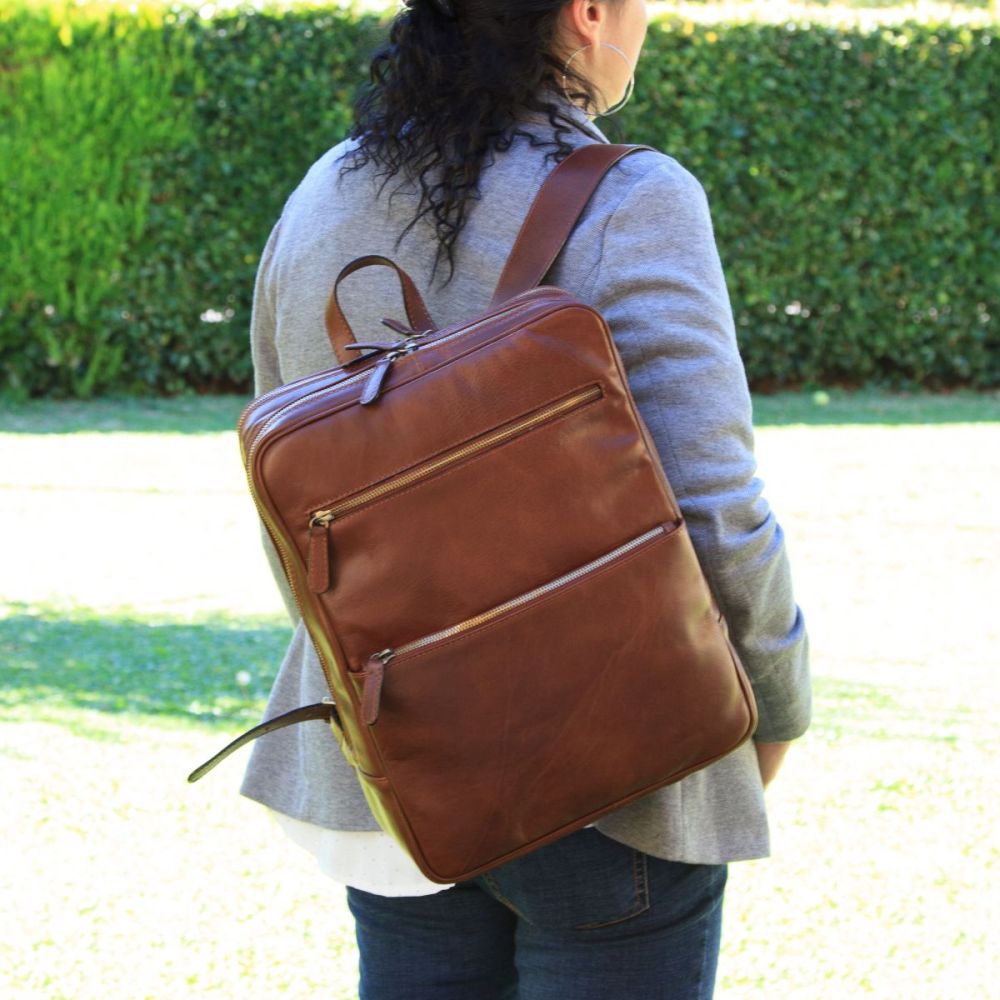 Vernay Atelier Voyageur Leather Backpack