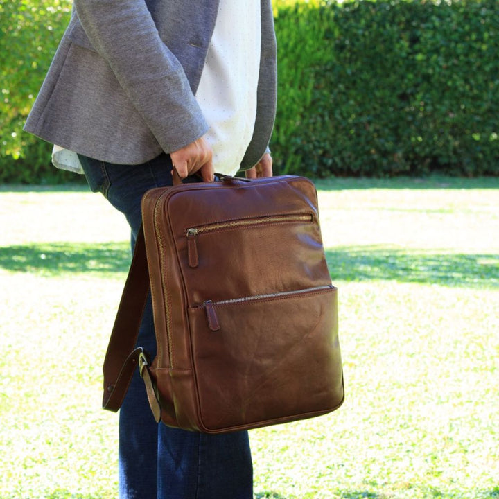 Vernay Atelier Voyageur Leather Backpack