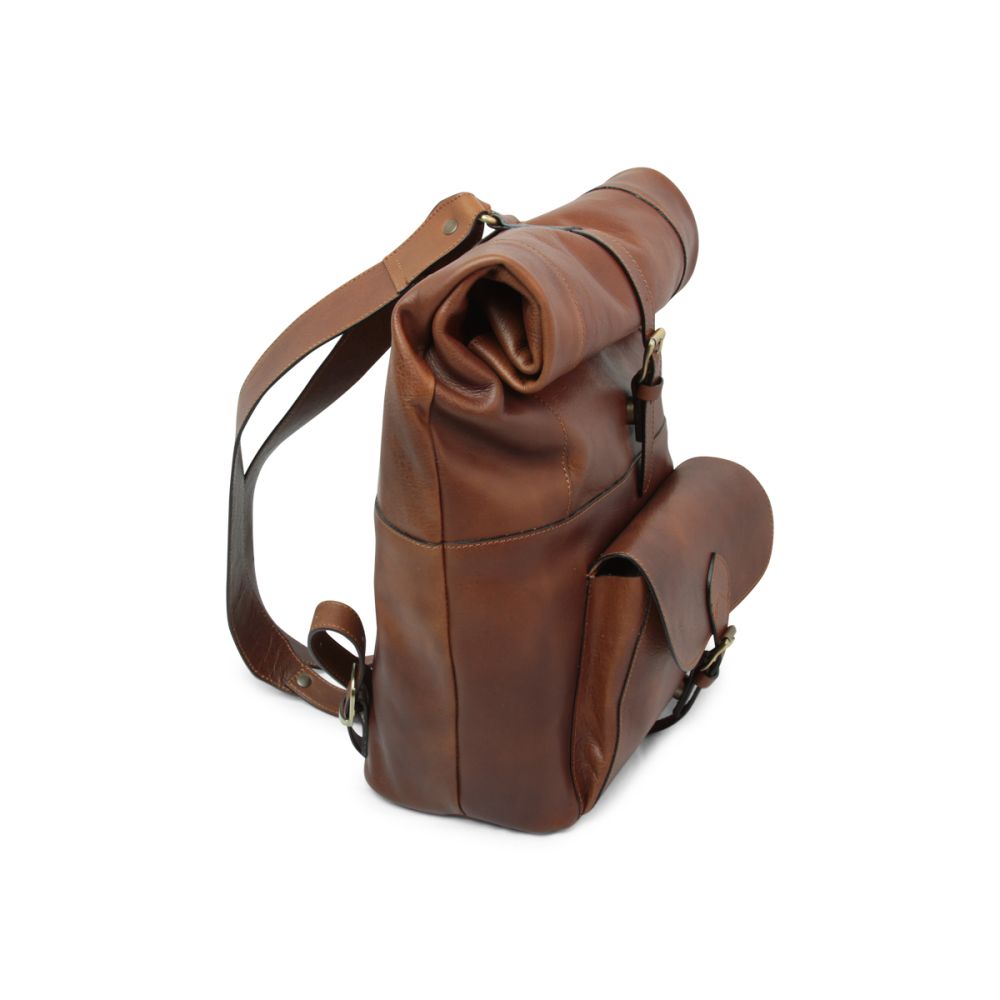 Vincent Leather Backpack — Full-Grain Italian Leather