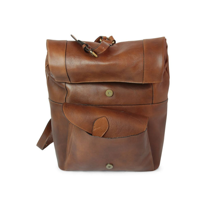 Vincent Leather Backpack — Full-Grain Italian Leather