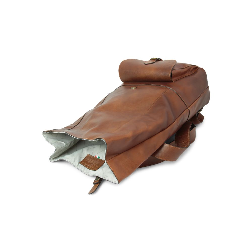 Vincent Leather Backpack — Full-Grain Italian Leather
