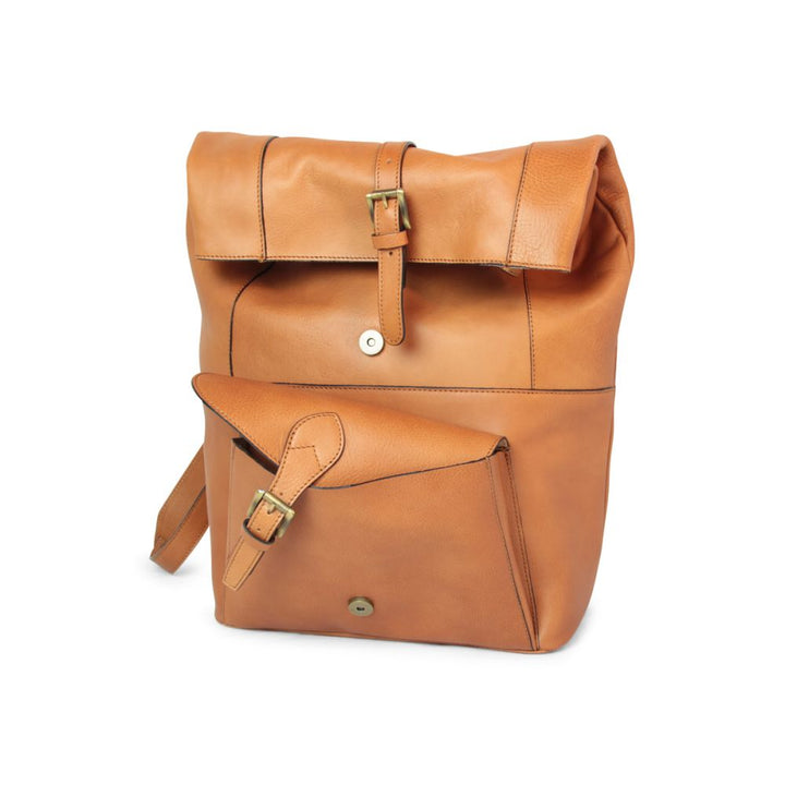 Vincent Leather Backpack — Full-Grain Italian Leather