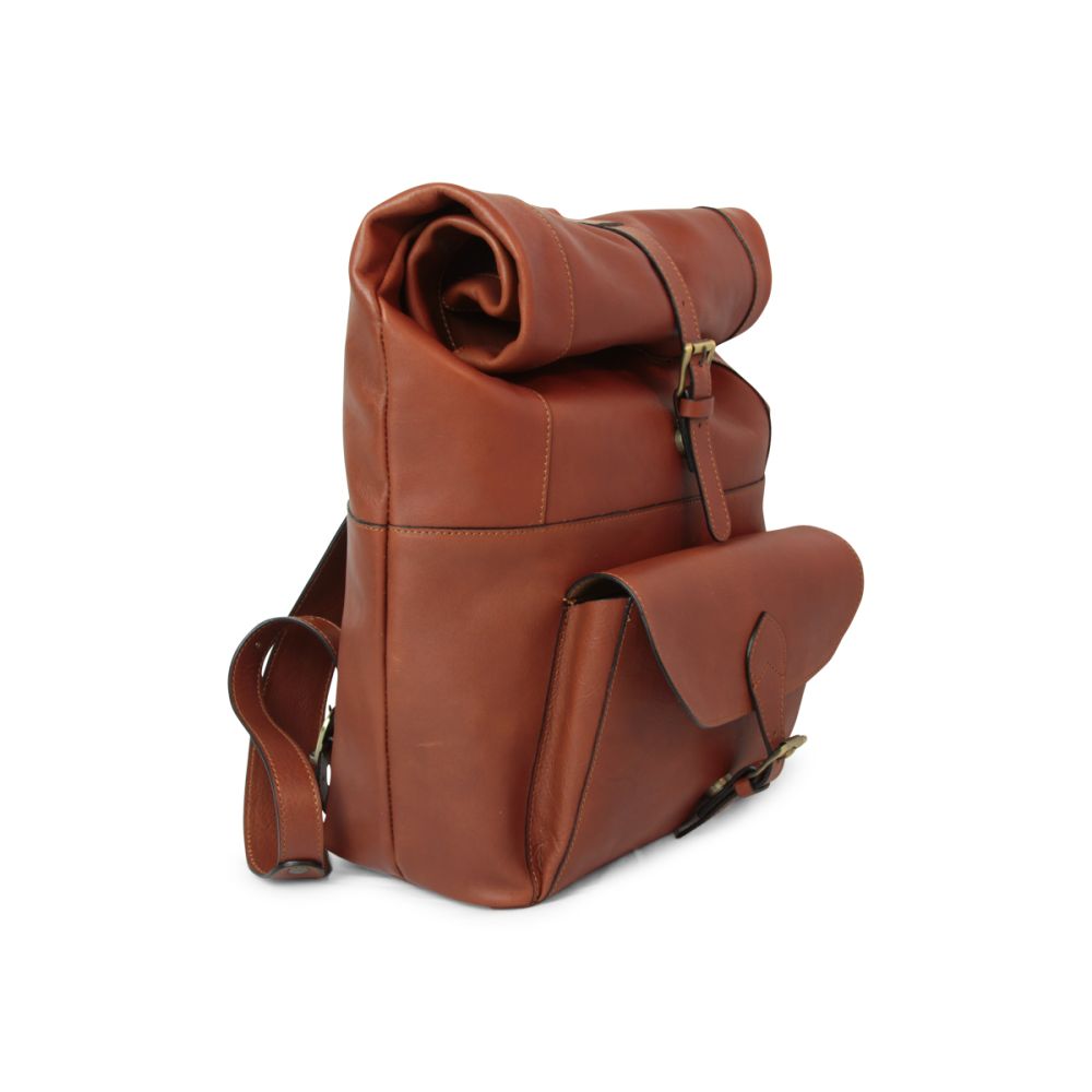 Vincent Leather Backpack — Full-Grain Italian Leather