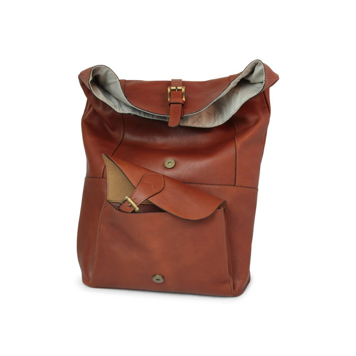 Vincent Leather Backpack — Full-Grain Italian Leather