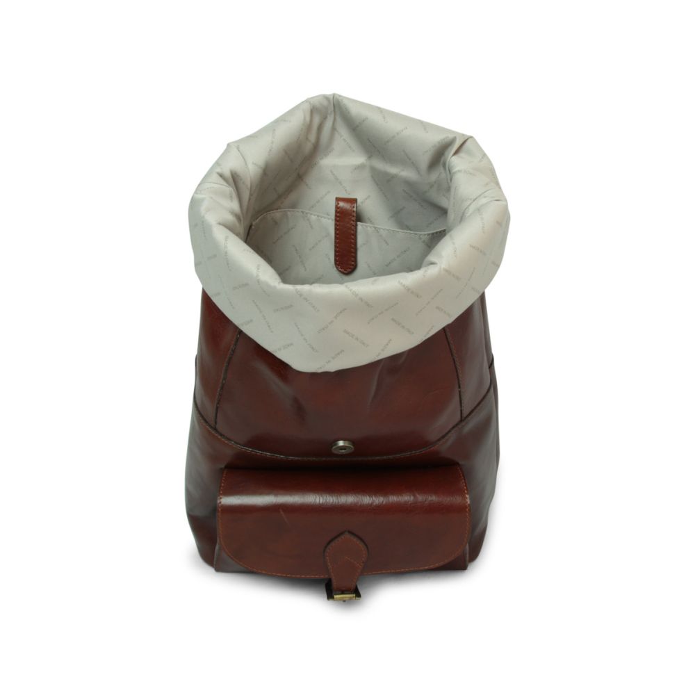 Vincent Leather Backpack — Full-Grain Italian Leather