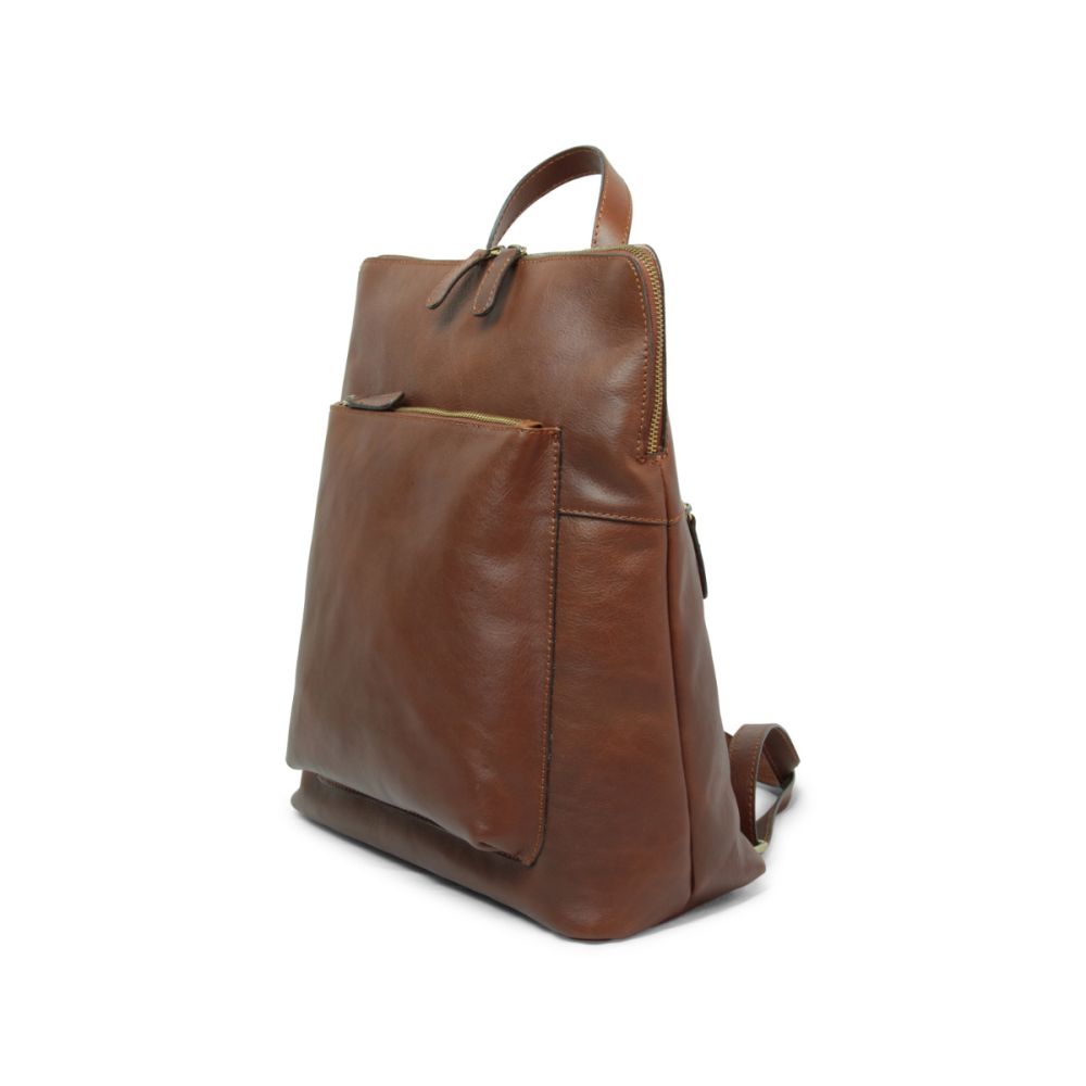 Castello Leather Backpack — Full-Grain Italian Leather