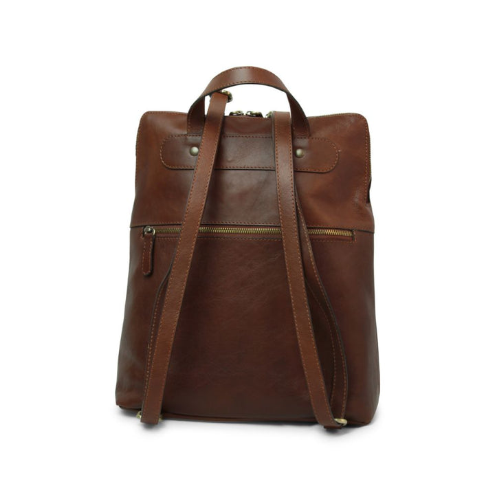 Castello Leather Backpack — Full-Grain Italian Leather