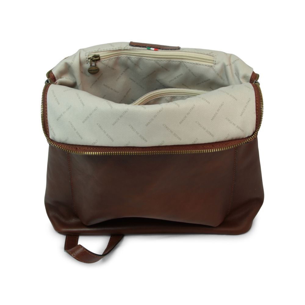 Castello Leather Backpack — Full-Grain Italian Leather