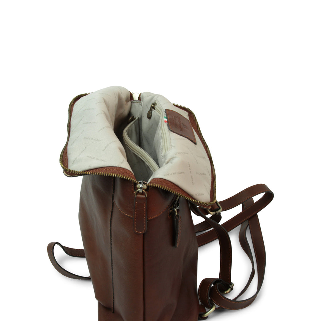 Castello Leather Backpack — Full-Grain Italian Leather