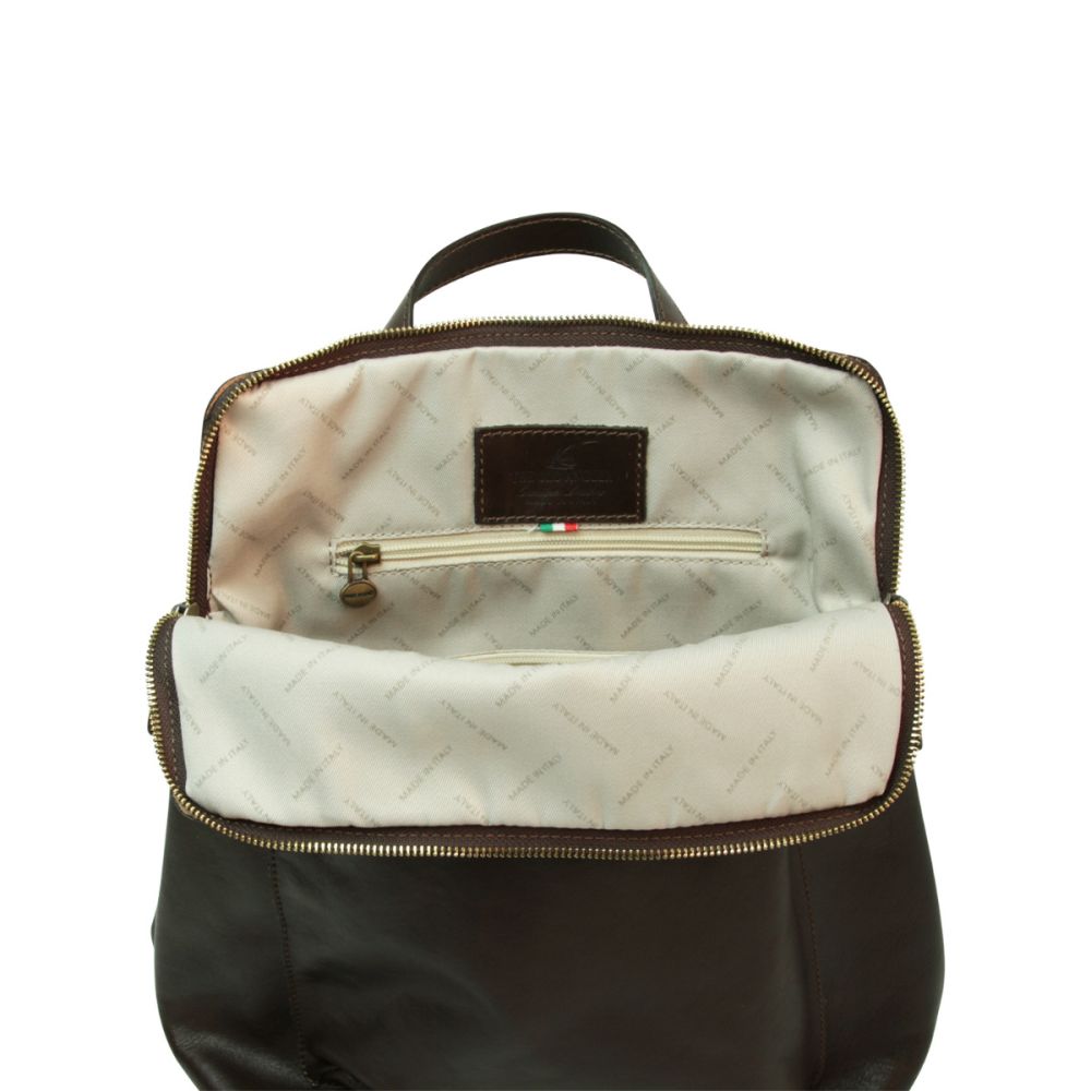 Castello Leather Backpack — Full-Grain Italian Leather