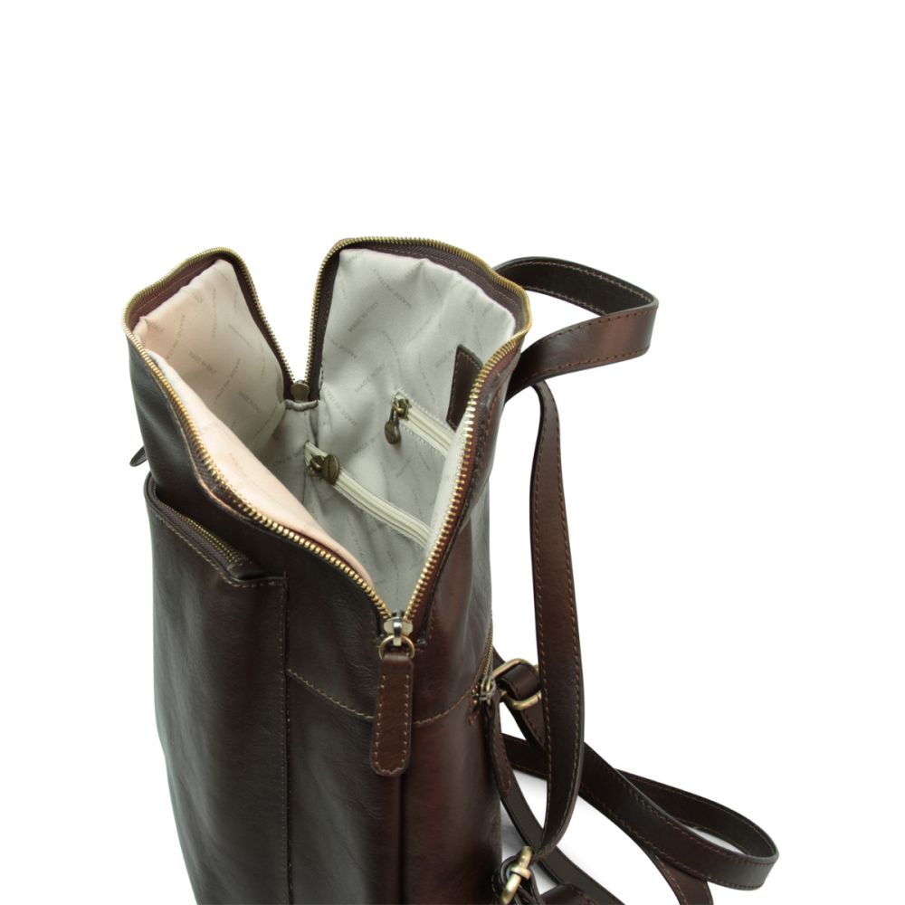 Castello Leather Backpack — Full-Grain Italian Leather