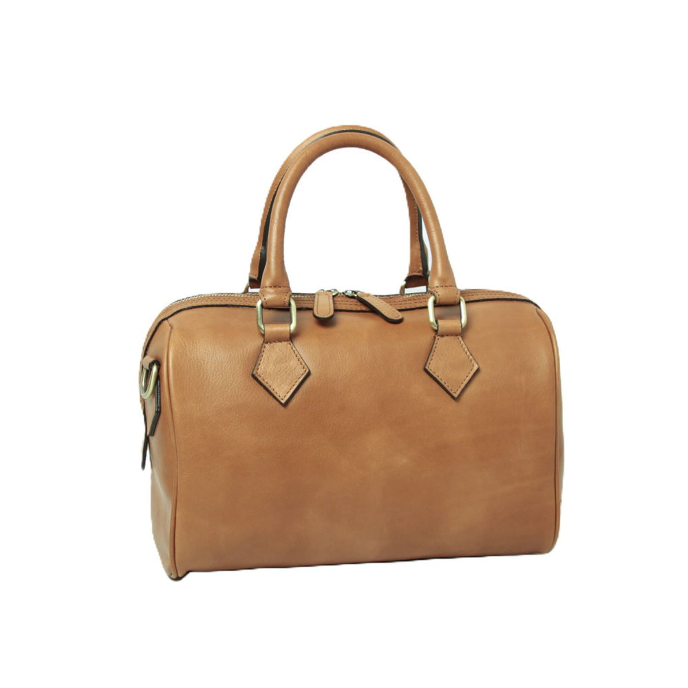 Serafina Double-Handled Shoulder Bag — Full-Grain Calfskin